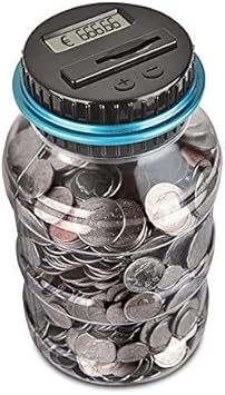 grande contenitore di vetro per monete