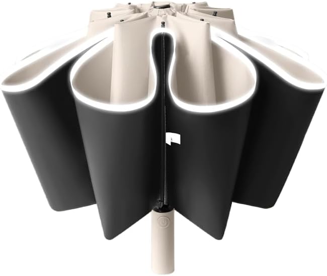 erised's bifrostTravel Folding Inverted Reverse Umbrella Compact Windproof/Waterproof Auto Open/Close,10 * 2 Ribs Portable Golf Parasol,Outdoor Rain/Sun/99 UV Protection/UPF 50 UV Blocker