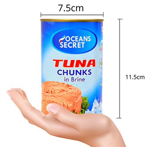 Image of Oceans Secret Tuna Chunks in Brine 400gm Pack of 1 Canned Tuna Fish Balanced Nutrition, Light Taste, in Clean Brine, Premium Cuts Ready to Eat