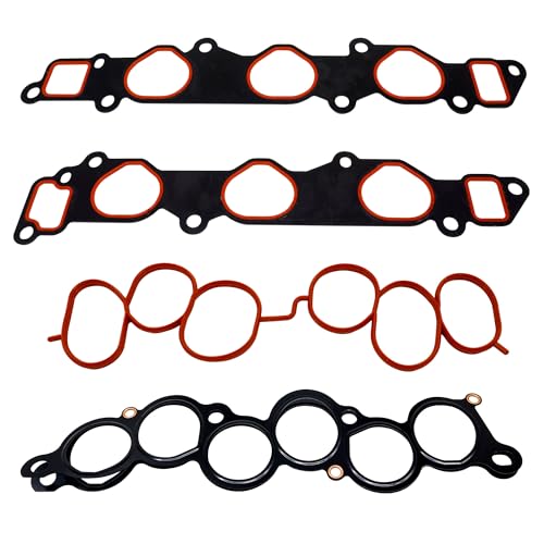 HiSport Intake Manifold Gasket Set MS92766 Engine Gasket 3.0L V6 Compatible with Lexus ES300 1994-2003 GS300 2006 RX300 1999-2003 Replacement for Toyota Camry 1994-2006 2955cc