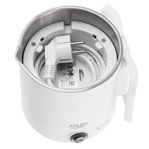 Bouilloire électrique 0,8L Adler ad_1388w blanche compacte - 3