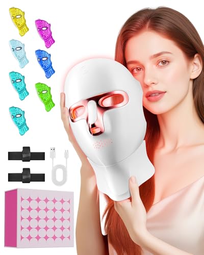 LED Light Therapy Mask Skin Care Mask,Cordless LED Face Mask face...