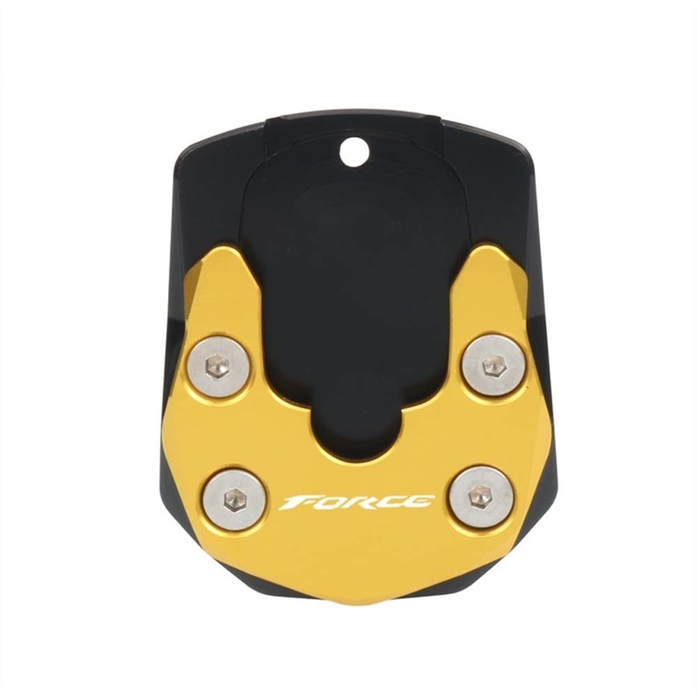 Plaque de support béquille Yamaha Force 155 anti enfoncement moto or