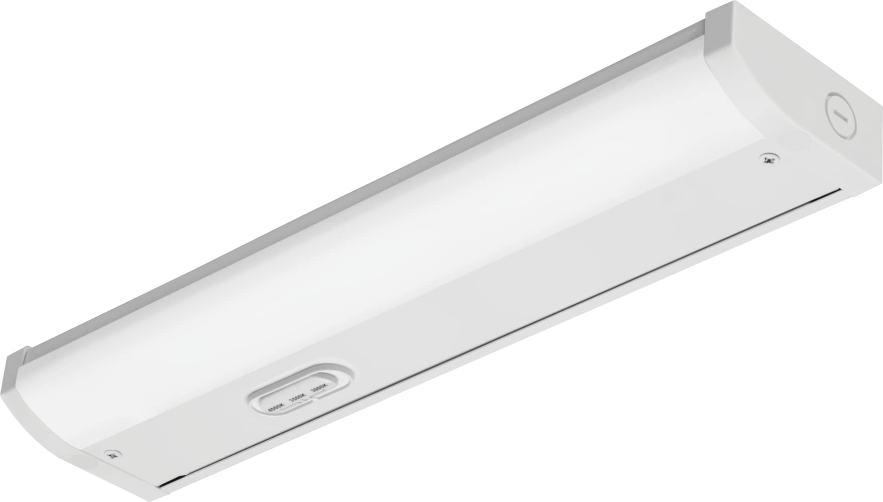 Juno UCES 18 Inch LED Under Cabinet Lighting, LED Kitchen Cabinet Light Fixture Hardwired, Dimmable, Damp Rated, Selectable Warm, Neutral, Cool White Light (UCES 18IN SWW4 90CRI WH M6)