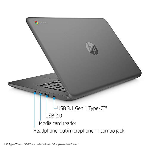 Hp 14Inch Chromebook Amd Dual-Core A4-9120C Processor, 4Gb Ddr4 Memory, 32Gb Emmc Storage, Amd Radeon R4 Graphics, Chrome Os-Gray(Renewed) #TOP3