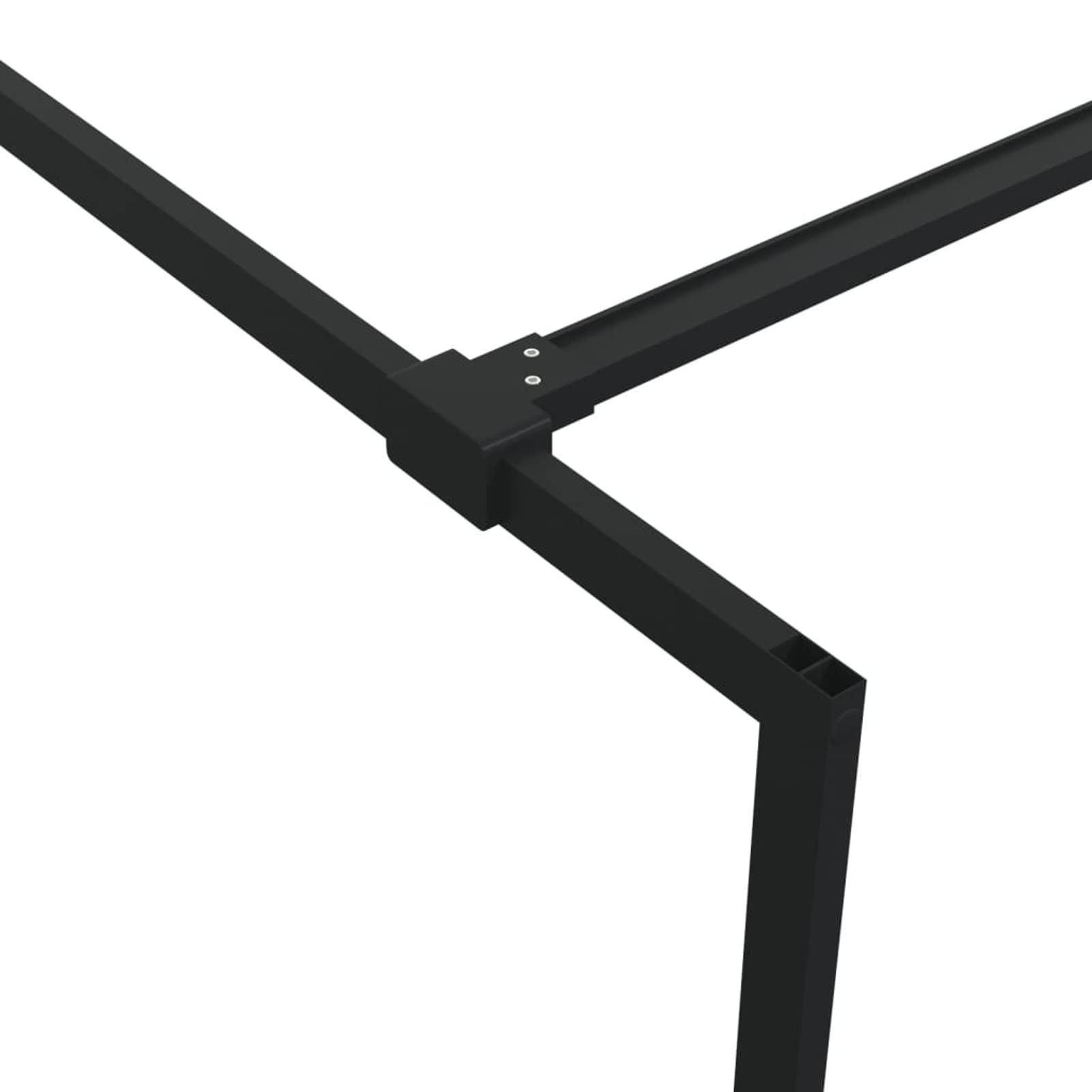 ShGaxin Mampara de Ducha Vidrio ESG Transparente Negro 100x195 cm, Mampara Bañera, Mampara Baño Ducha, Cabina De Ducha, Mampara Baño
