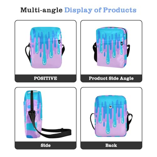 Graffiti Art Blue Purplr messenger bag cute Crossbody Small Bags For Women Everyday Purses Adjustable Strap for work Casual4