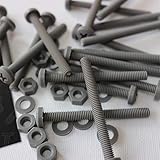 20 x Phillips-Flachkopfschraube Graue Plastikmuttern und -bolzen aus Polypropylen (PP), Acryl, M6 x 60mm, Unterlegscheiben, beständig gegen Wasser, Korrosion und Chemikalien, elektrischer Isolator