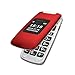 Easyfone Prime A1 3G Unlocked Senior Flip Cell Phone, Big Button Hearing Aids Compatible Easy-to-Use Basic Cell Phone with Charging Dock(Red)