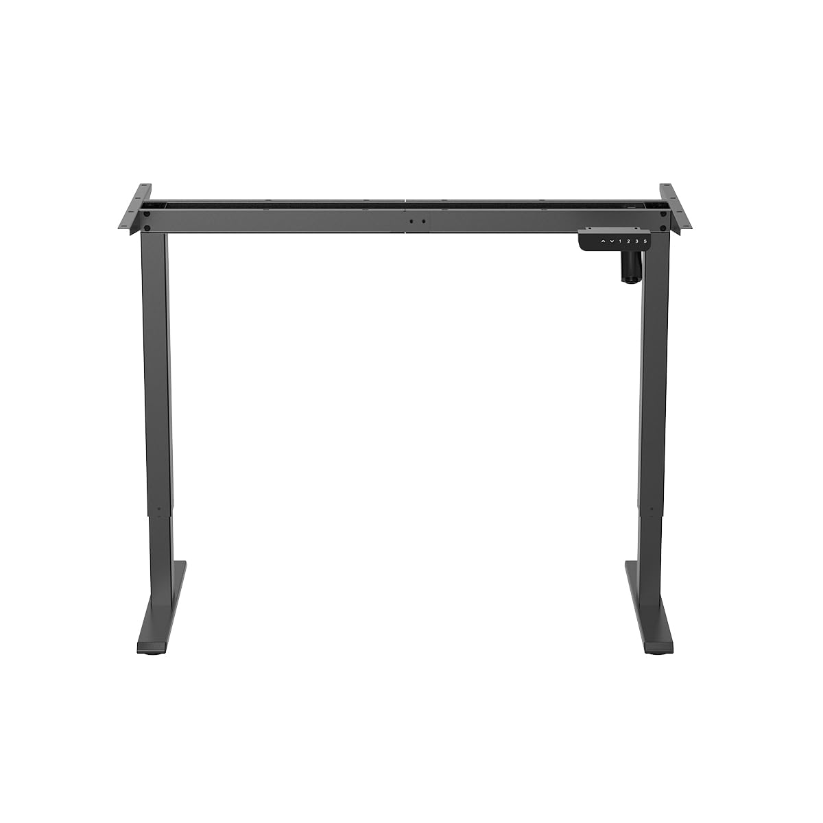 Elektryczna rama biurkowa z regulacją wysokości, 1 silnik, 700-1120 mm, czarna (bez blatu stołu)