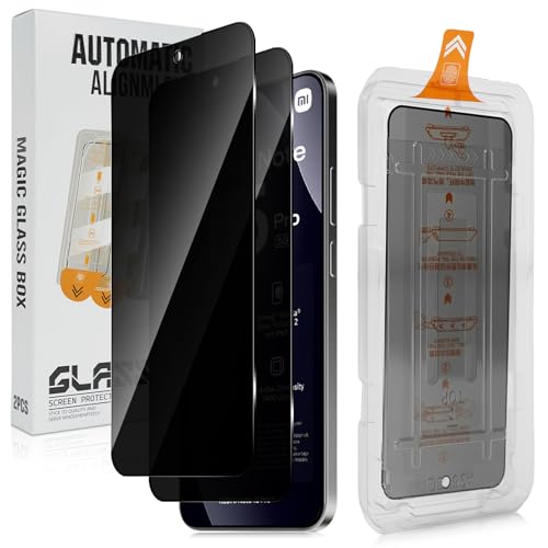 Liilaa Protector Pantalla Privacidad para Xiaomi Redmi Note 15 Pro 5G, Antiespia Cristal Templado, Alineación Automática para Una Instalación Rápida, Sin Burbujas, alta Sensibilidad, 2 Piezas
