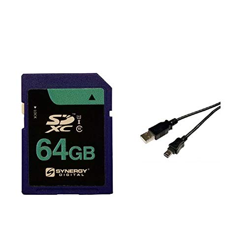 ANZT[Lbg Synergy DigitalΉ Panasonic LUMIX DMC-FZ1000 II fW^JɑΉ:USB8PIN USBP[uASY-SD64GB [J[h