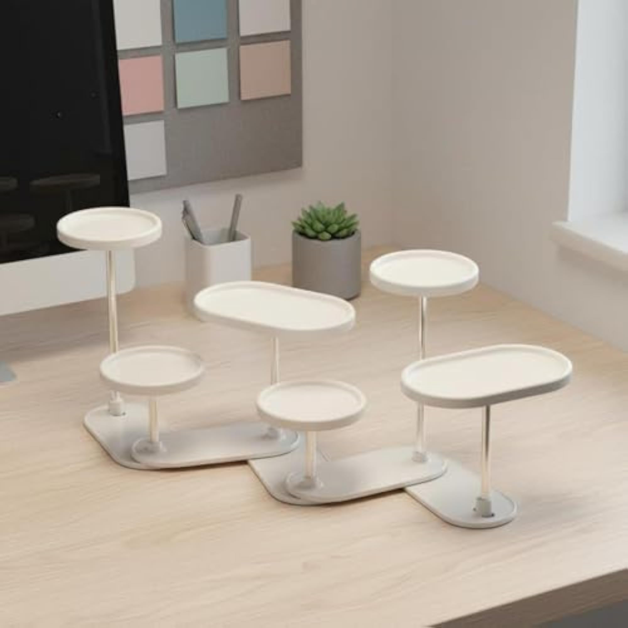 Adjustable Multi-Tier Figurine Stand for Collectibles