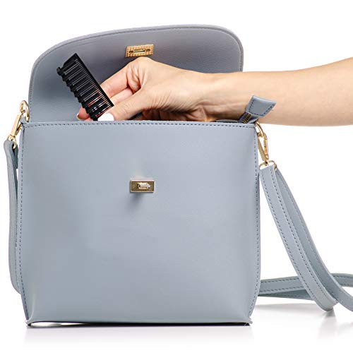 1 pettini per capelli pieghevole a doppia testa