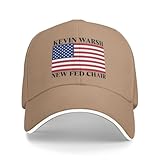 Nocesaq Kevin Warsh 2026 hat New Fed Chair Baseball Cap Natural