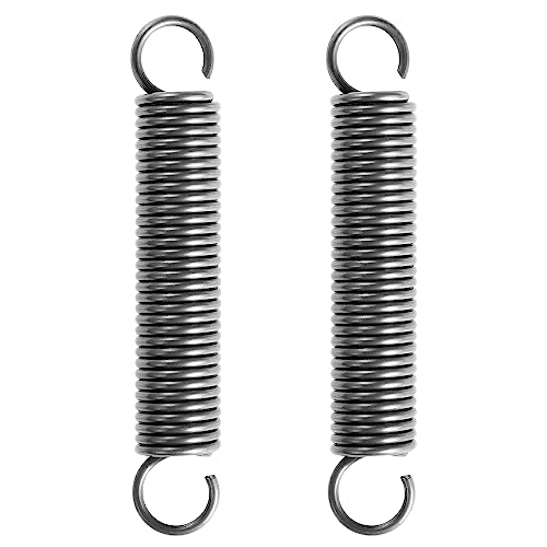 eROOSY 2 Stück 2.5 * 20 * 120mm Doppelhaken Zugfeder Spannfedern Zugfedern, 65Mn Spannfeder Zugfedern mit Haken, Doppelhaken Spannfeder Zugfeder