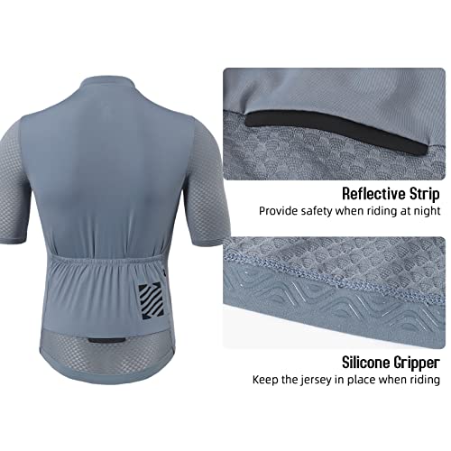 Casaco esportivo,mewmewcat Camisola de ciclismo masculina respirável manga curta camisa de bicicleta