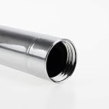 DXLing 22.5cm Stainless Steel Shower Extension Tube Chrome Plating Round Shower Pipe Handheld Straight Bathroom Shower Head Extension Arm Tube Extender for Bathroom Accessory - 3