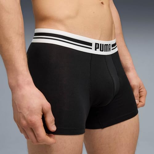 PUMA Everyday Placed Logo Boxer 2 Units M, schwarz/schwarz, M – Ansicht 2