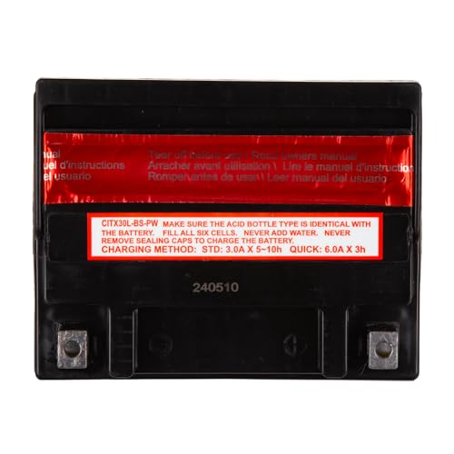 Image of Interstate Batteries YIX30L-BS Powersports Battery 12V 30Ah 400CCA AGM