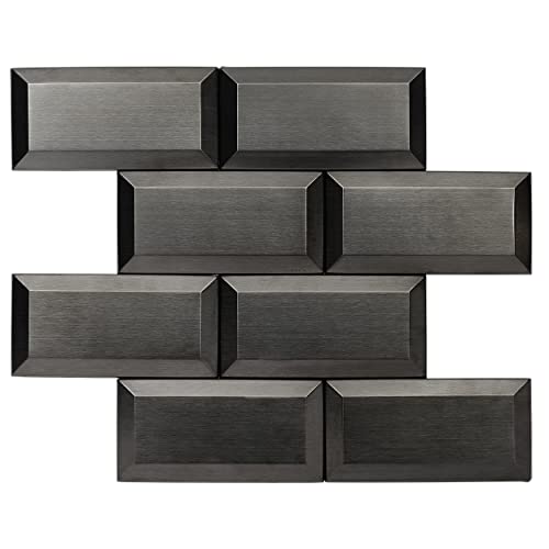 Avant Decor | Aluminum 3D Subway Tile | Peel And Stick Kitchen Backsplash Tiles | Stick On Wall Tiles | 5” X 5” | Sample Tile #TOP22