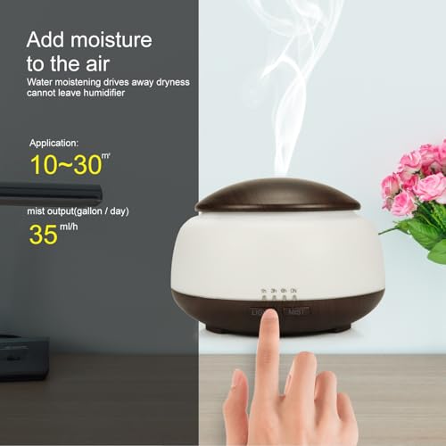 Difusor aromático eléctrico, 300 ml, control remoto, luces LED miniatura 3