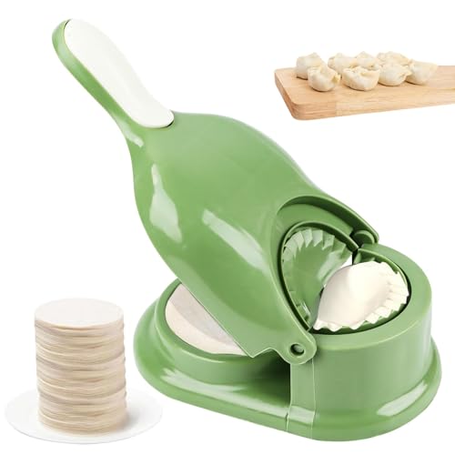 Dumpling Maker, 2 in 1 Ravioli Former, Ravioli Maker, Automatische Pelmeni Maker, Dumpling Wrapper Making Mold für Haushalt Küche
