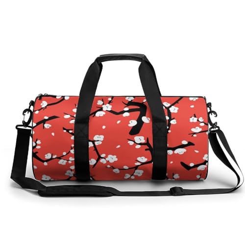 Sac de sport gym Prune Bossom 45x23x23cm pour voyage et rando