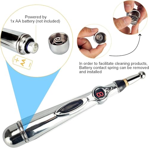Image of DRUMSTONE ( 2026 Brings 5 Years WARRANTY ) Acupuncture Pen Rechargeable Pain Relief Therapy Device for Body Massage, Smart Meridian Energy Pen with Digital Display, Portable Wellness Tool