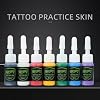 Rocket Rotary Pen with Rainbow Battery tattoo kit build in jump start mode, Type C charging, 1500mAh Battery Power Supply. Rotary Machine Kit Complete Tattoo (Red)