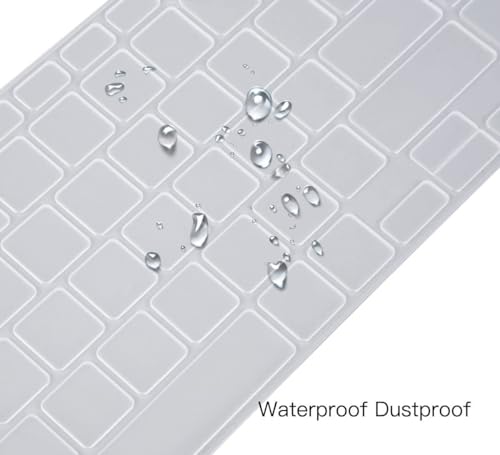 Image of Saco Laptop Keyboard Cover Compatible for 2024 ASUS Vivobook 16 X1605ZAB-MB322WS | X1605ZAB-MB342WS | X1605ZAC-MB541WS | X1605ZAC-MB542WS Series 16 Inch Laptop - Transparent