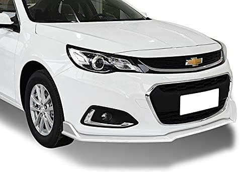 3PCS Front Bumper Lip Kit fit for compatible with 2013-2018 Chevrolet Malibu, Sport-Style Splitter Trim Protection Spoiler, Air-Dam-Chin-Diffuser (Painted White)