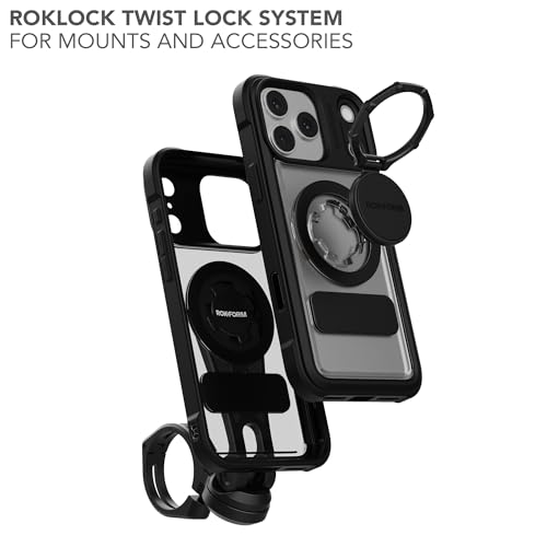 Coque compatible iPhone 17 Pro Max Rokform Crystal transparente magnétique