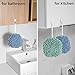 Nulubuu Soft Absorbent Chenille Ball Towel Sets, Quick Dry Hand, Towels for Bathroom/Kitchen Pack of 3 (Mint Green+Light Blue+Blue)