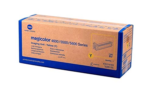 Tambour Jaune Magicolor 5550 A03105H original assurant des couleurs éclatantes sans traces