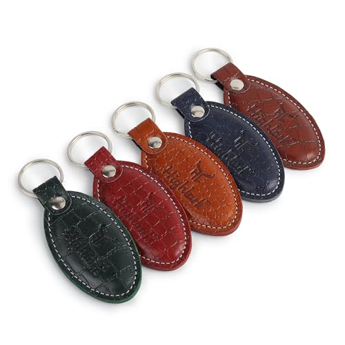 Image of Signature Croco Leather Finish Keychain for Men & Women | Durable Metal Key Holder for Car and Bike Keys | Elegant Everyday Accessory