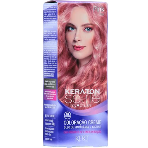 KERT Coloração Permanente Em Creme Para Cabelos Com Cistina E Óleo De Macadâmia Selfie My Crush 50G