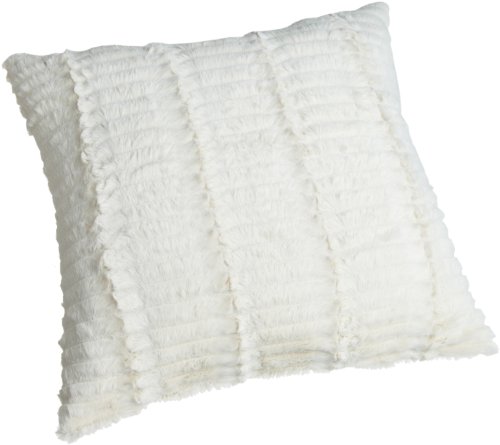 Brentwood Cut Fur Pillow Decorative Pillow, 18x18, Ivory