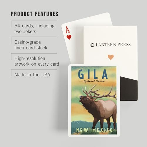 Baraja de 52 cartas poker Gila National Forest miniatura 3