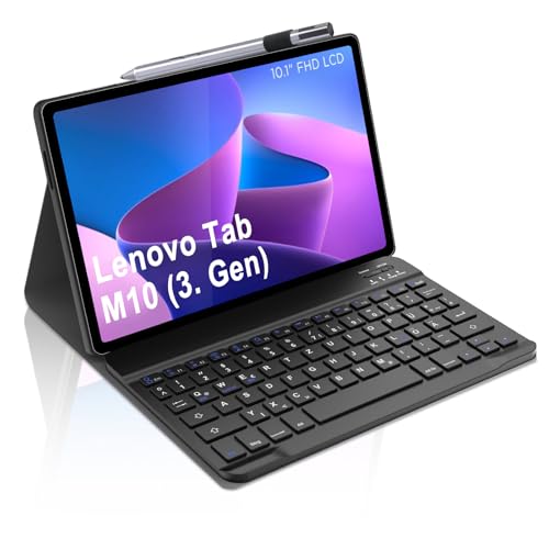 Occtingkind, Teclado para Lenovo M10 Funda con Teclado para Lenovo Tab M10 (3ª Gen) Tablet 2023...