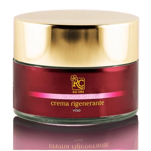 Crema Facial Regeneradora RC Antiarrugas para Pieles Maduras con Rosa Mosqueta, Retinol, Vitamina C, Ácido Hialurónico y Coenzima Q10-50 ml | Anti-Envejecimiento e Hidratante