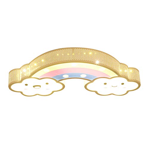 Lámpara De Techo LED Arco Iris Para Habitación De Niños Simple Creativa,Luces De Dormitorio Para Niños Y Niñas,Lámpara De Techo LED Moderna Para Habitación De Niños De Dibujos Anim