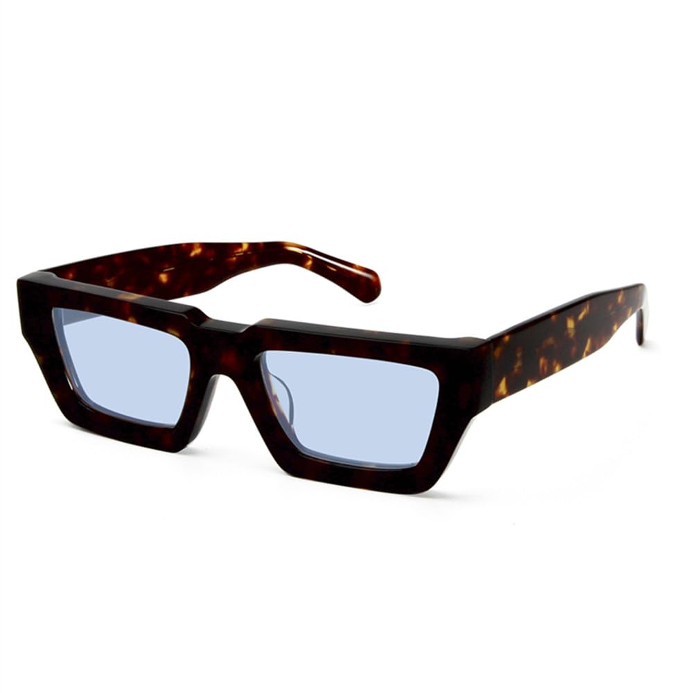 Occhiali da sole rettangolari polarizzati da uomo Cateye con montatura in acetato spesso Occhiali da sole per le donne alla guida