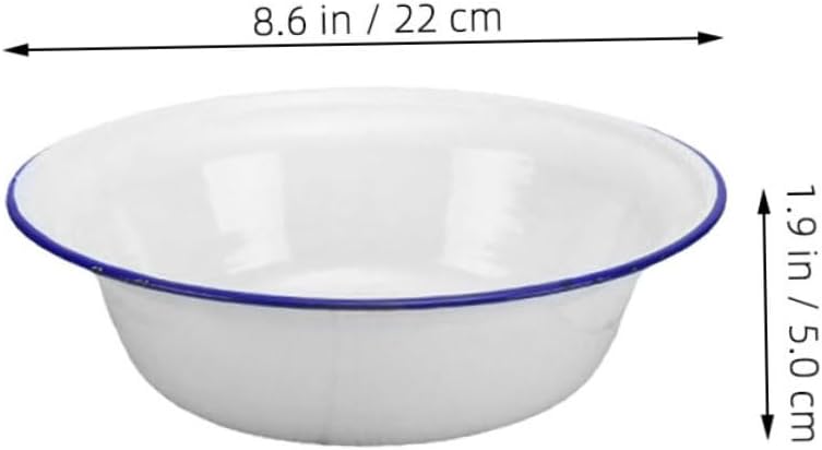 Enamel Deep Pan Vintage Roasting Tray for Baking and Cooking Non-stick Design for Pies and Roasts Elegant Retro Style Capacity
