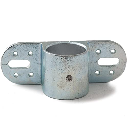 TOMOYASU 単管パイプ用 ジョイント金具 平面取付金具 中間用 無塗装 シルバー Z-8-1WB 屋外対応タイプ クランプ H-N-0 パイプコネクター ジョイコ