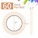 KICNIC Painter Tape, White Masking Tape 0.7 Inch x 60 Yard, 1 Roll Paper Craft Supplies, Removable Wide Clear Tape for Wall, Classroom, Artist, DIY Painting Tools & Home Improvement