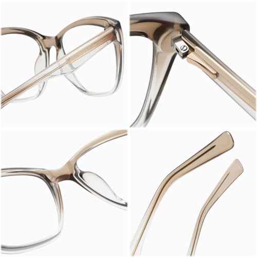 Lunettes œil de chat en monture transparente pour rester élégante au bureau comme en terrasse - 5