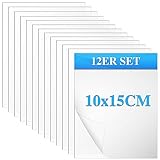 Plexiglas Platten,Ultra Klare transparentes Plexigla 12 Stück Transparente Acrylglas Platte 10x15cm (4x6 Zoll) Acrylglas Platten,Plexiglas 1mm ür Fotorahmen Projektausstellung Malerei