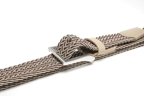 Image of Fabio Valenti Canvas Elastic Fabric Woven Stretch Braided Belts for Men Women Junior with Multicolored /Full Sizes