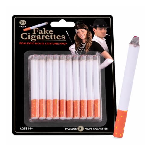 Giraffe 10 Pack Fake Puff Cigarettes Costume Movie Props for Men & Women